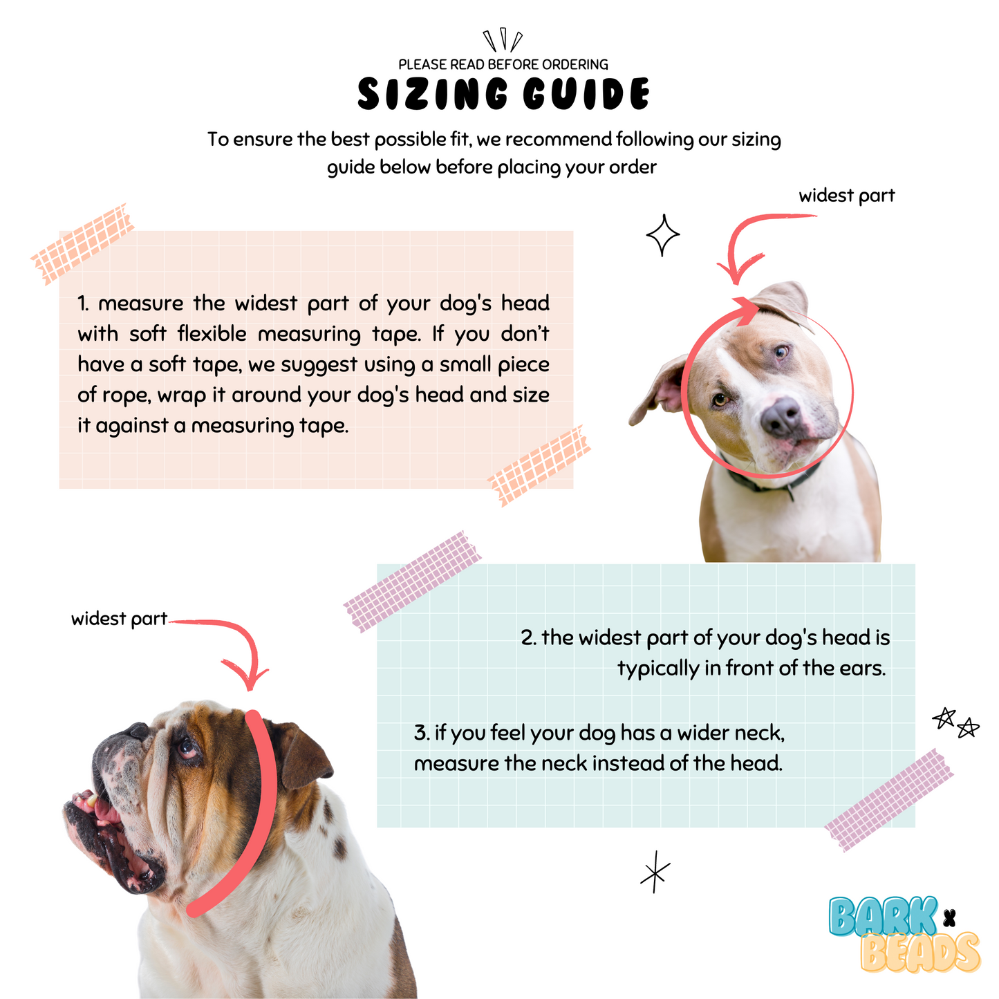 Santorini Blue Dog Bead Collar