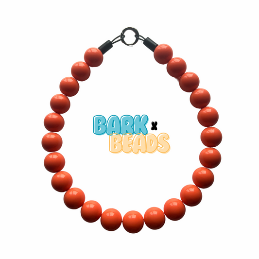 Crocosmia Dog Bead Collar